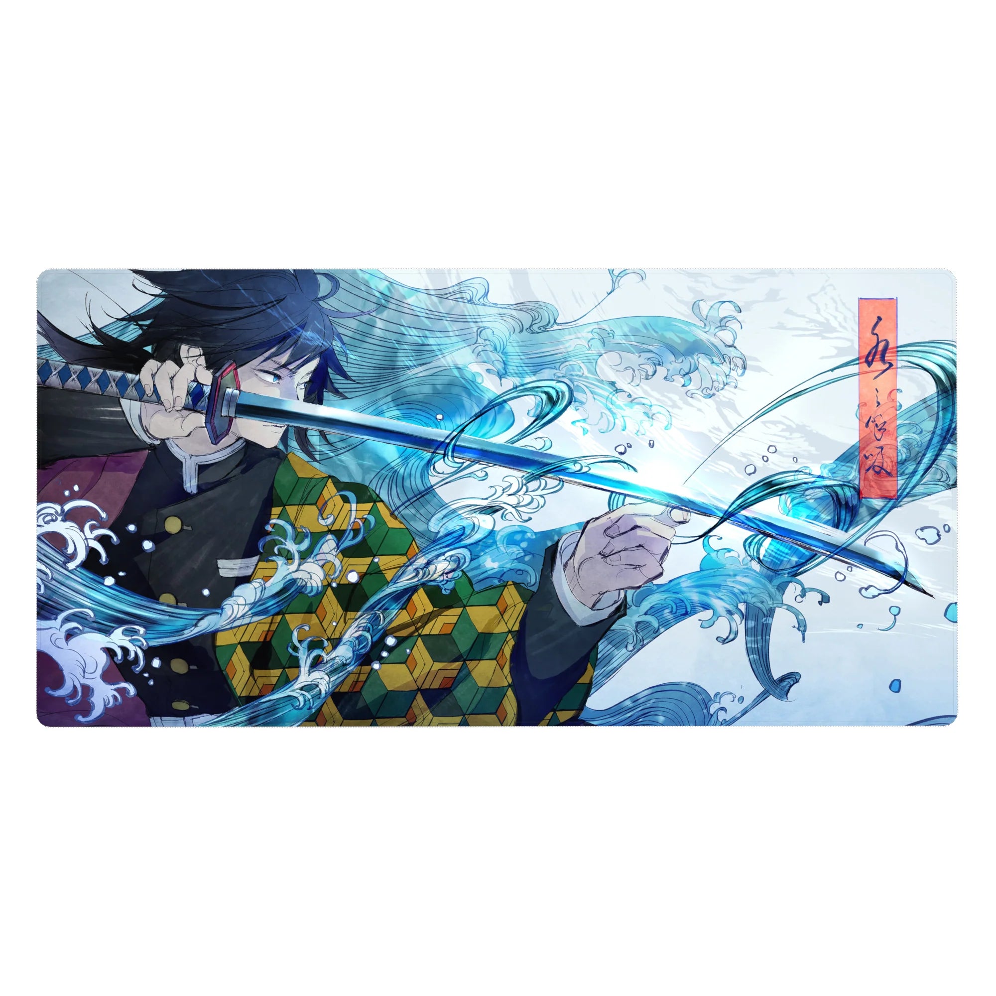 Demon Slayer Deskmat | Mousepad | Deskpad - Water Hashira Surge - AniChan