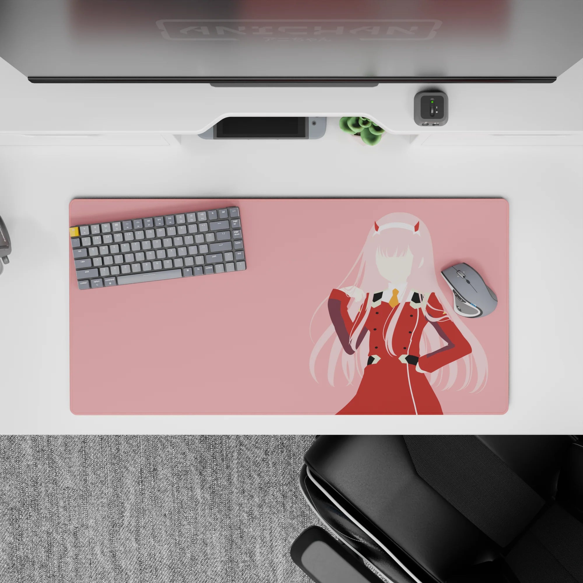 Darling In The Franxx - Anime Mouse Pad and Desk Pad - Minimalist Code - AniChan