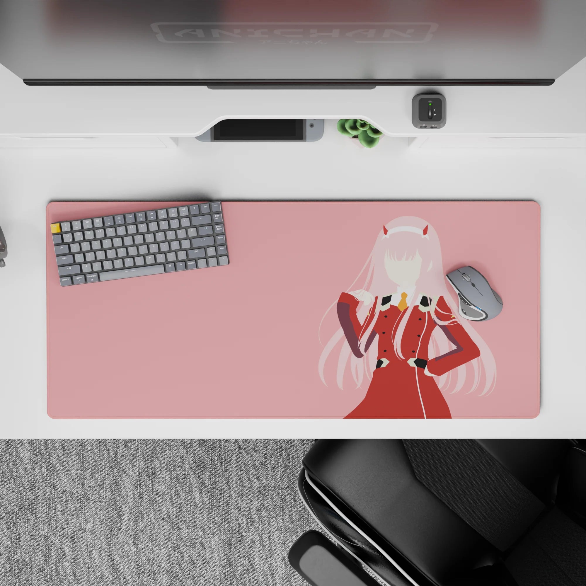 Darling In The Franxx - Anime Mouse Pad and Desk Pad - Minimalist Code - AniChan