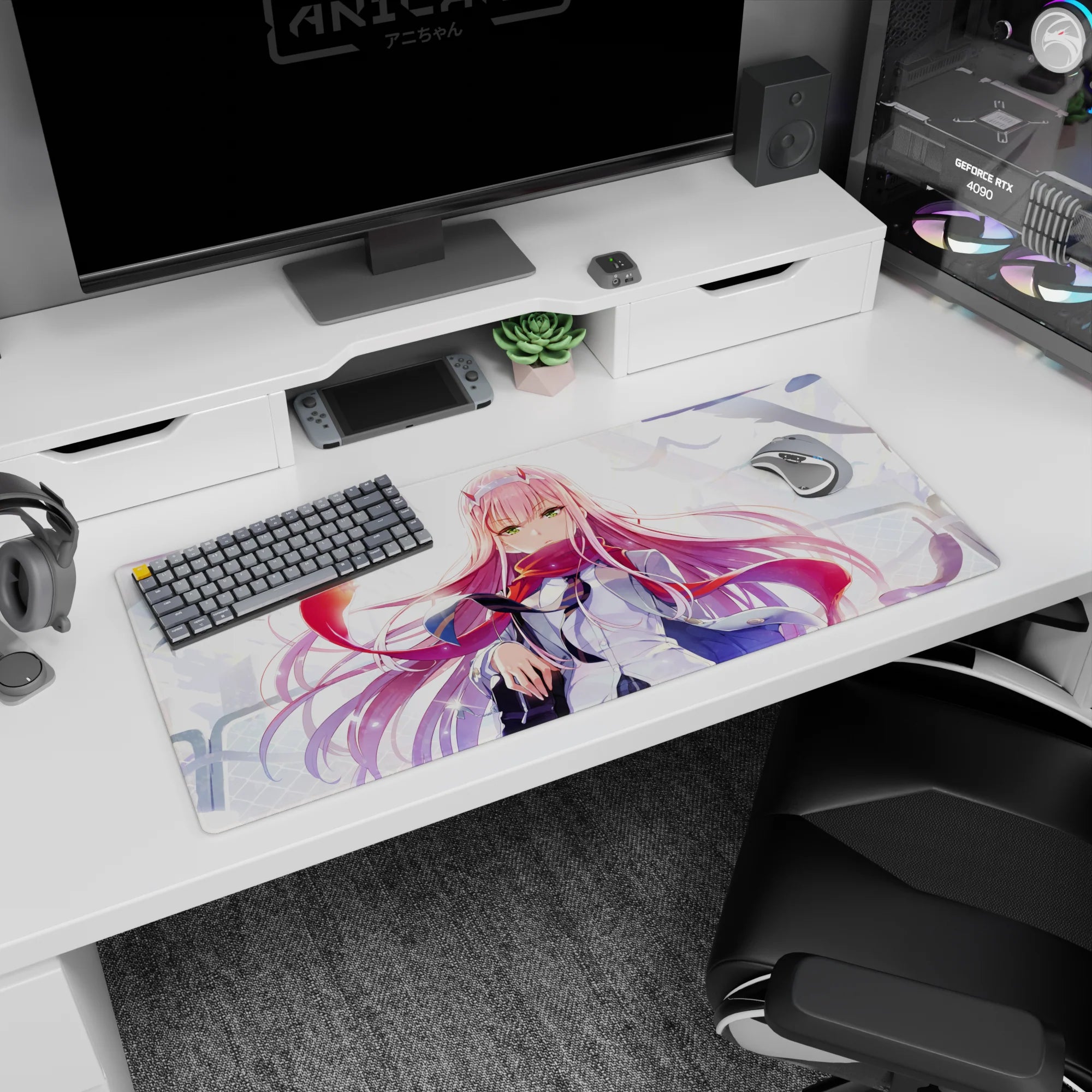 Darling In The Franxx - Anime Mouse Pad and Desk Pad - Scarlet Dominion - AniChan