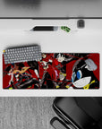 Persona 5 anime mouse pad, 32x12 inches, featuring Joker, Panther, and Mona mid-heist with bold colors and dynamic motion.